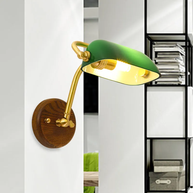Accesorio de iluminación de pared rectangular de vidrio brillante lámpara de aplique de sala de estar de una sola bombilla...