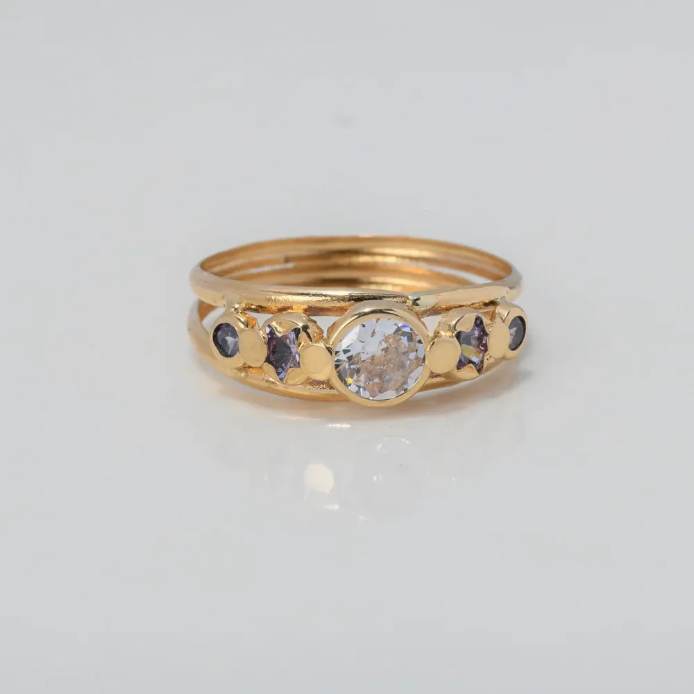 Alimento para Colibríes Anillo Circulos Estrellas 1.5gr / T7 3/4 / Circones Lilas Blanco Oro Amarillo $
