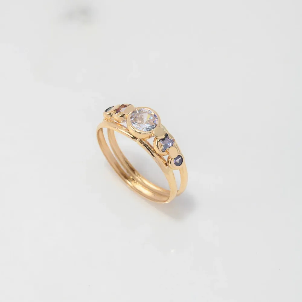 Alimento para Colibríes Anillo Circulos Estrellas 1.5gr / T7 3/4 / Circones Lilas Blanco Oro Amarillo $