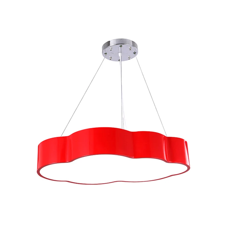Casa Nido para Suspension de plafond Cloud Corridor en acrylique Macaron LED, éclairage à suspension en rouge/jaune/vert,...