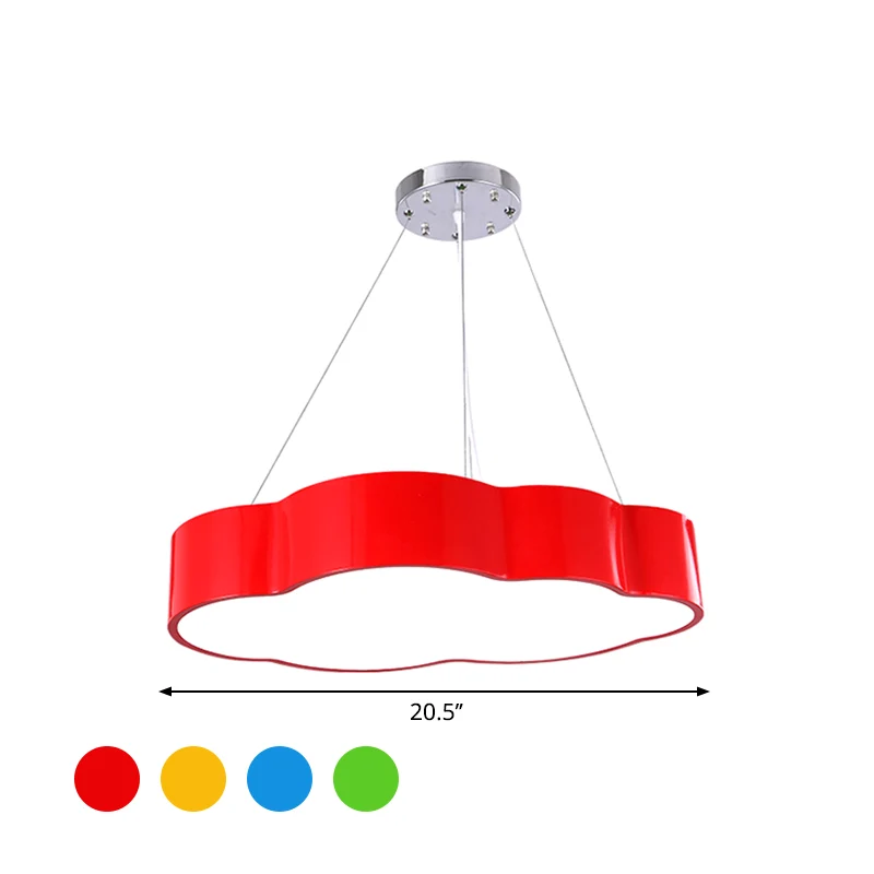 Casa Nido para Suspension de plafond Cloud Corridor en acrylique Macaron LED, éclairage à suspension en rouge/jaune/vert,...