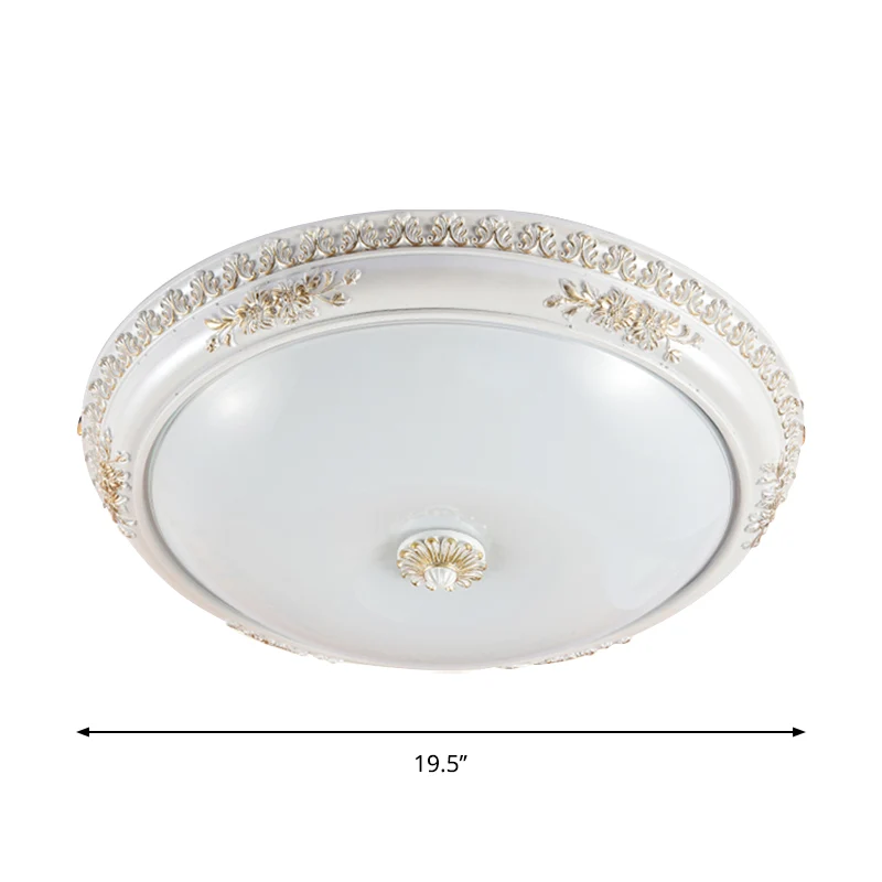 Certificado para Vida Silvestre Lampada da incasso soffitto per corridoio, antiguo, vetro smerigliato, 14"/16"/19,5" con L...