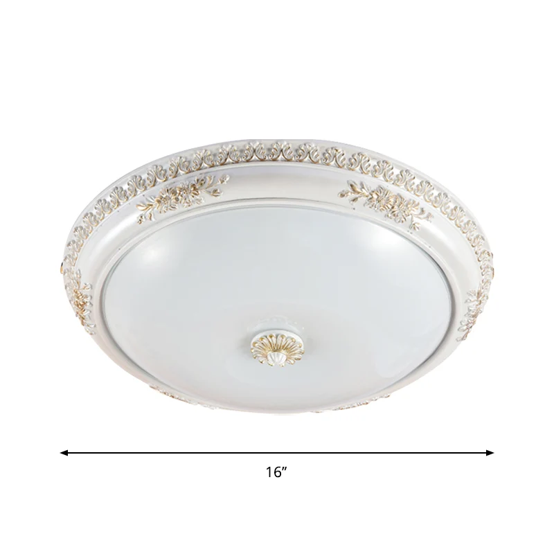 Certificado para Vida Silvestre Lampada da incasso soffitto per corridoio, antiguo, vetro smerigliato, 14"/16"/19,5" con L...