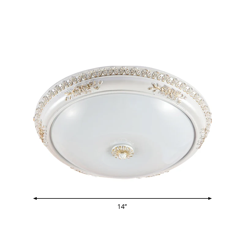 Certificado para Vida Silvestre Lampada da incasso soffitto per corridoio, antiguo, vetro smerigliato, 14"/16"/19,5" con L...
