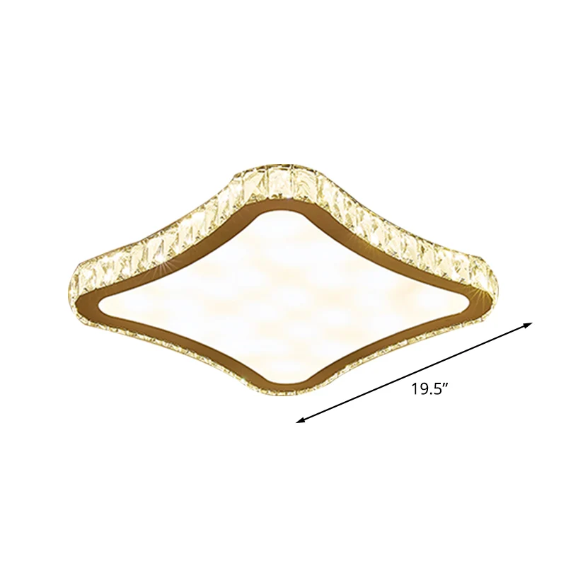 Premium Resistente la Intemperie Accesorio cuadrado montado en el techo, iluminación LED de cristal biselado innovador, mo...
