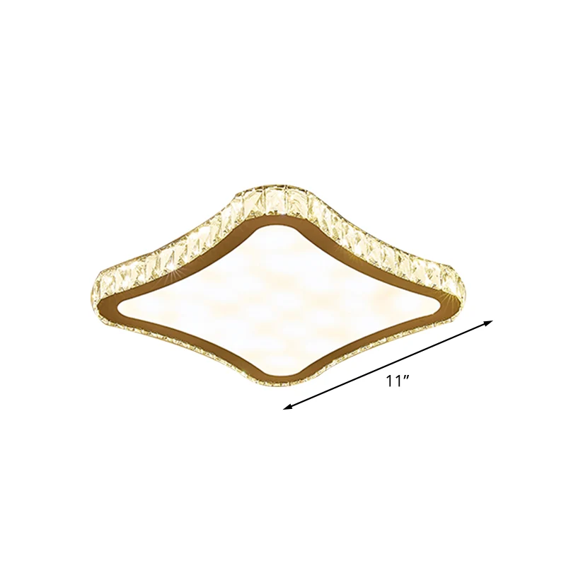 Premium Resistente la Intemperie Accesorio cuadrado montado en el techo, iluminación LED de cristal biselado innovador, mo...