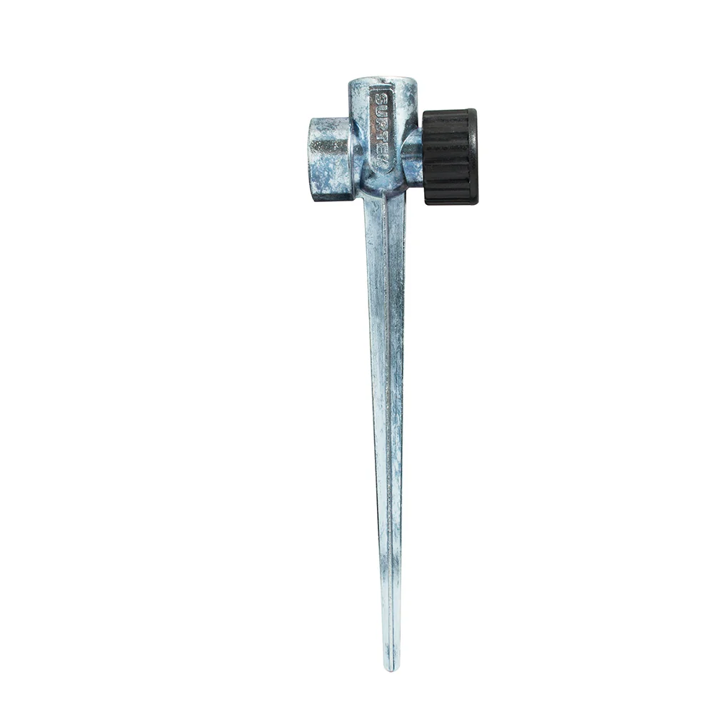 Estaca metálica compatible para aspersor 11", 2 vías Surtek