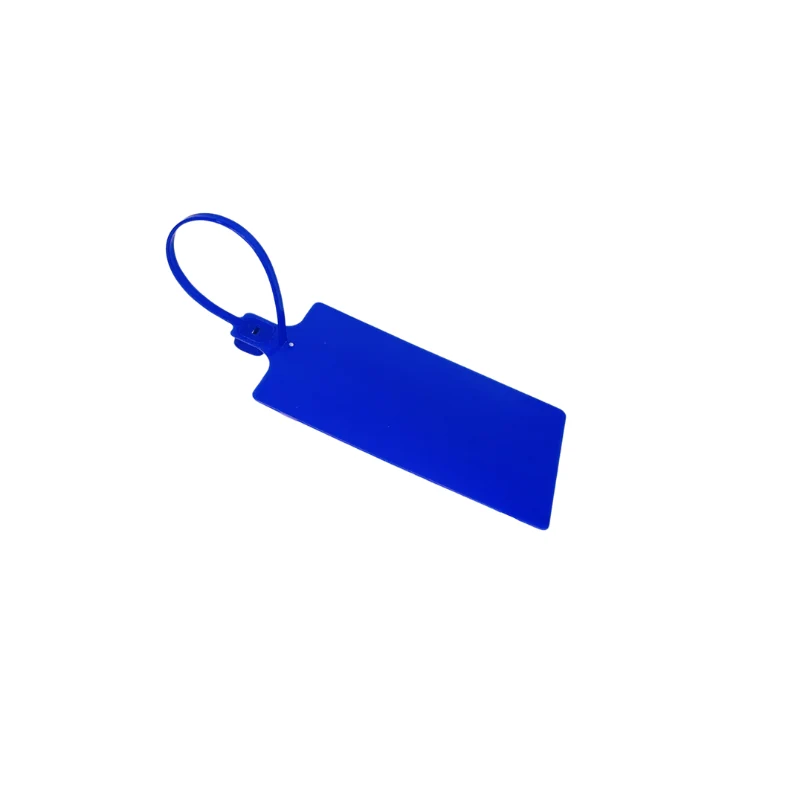 Etiqueta Plastica Azul