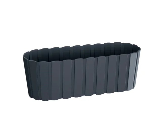 Jardinera para balcón BOARDEE ESENCIAL 4,9L., dimensiones (mm) 383x144x130, color Antracita