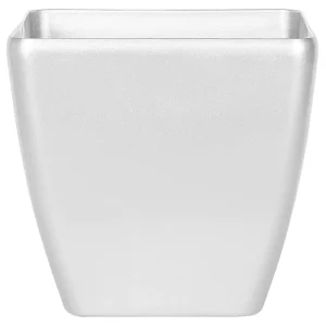 Maceta astras piedra 50 cm plateado