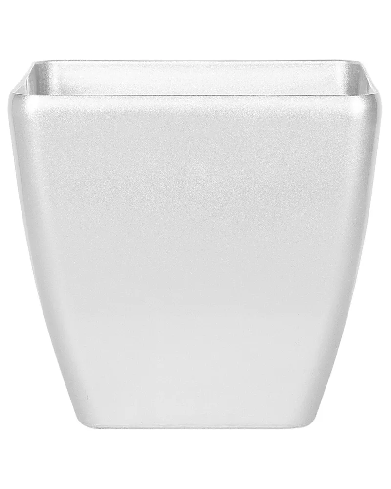 Maceta astras piedra 50 cm plateado
