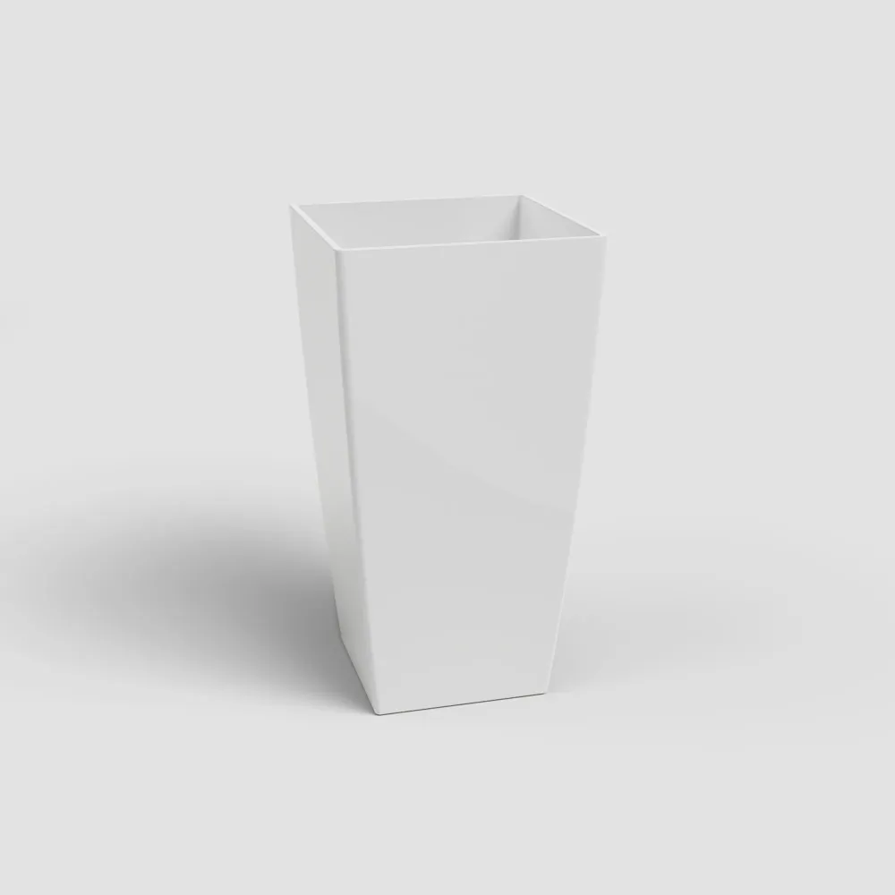 Maceta de autorriego Artevasi blanco Pisa