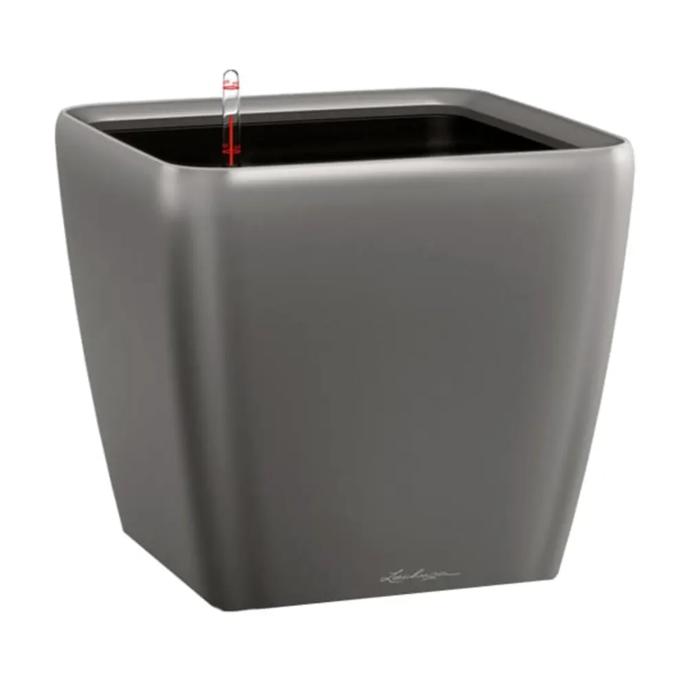Maceta Autorriego Lechuza Quadro De alta gama antracita metal