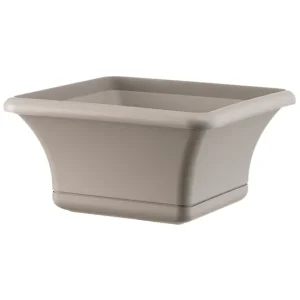 Maceta Cuadrada 24 Cm Con Platillo