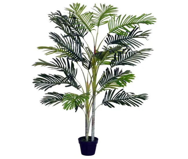Outsunny Planta Artificial Palmera 150 cm Árbol Artificial con Maceta y Musgo para Decoración Interior y Exterior Salón Of...