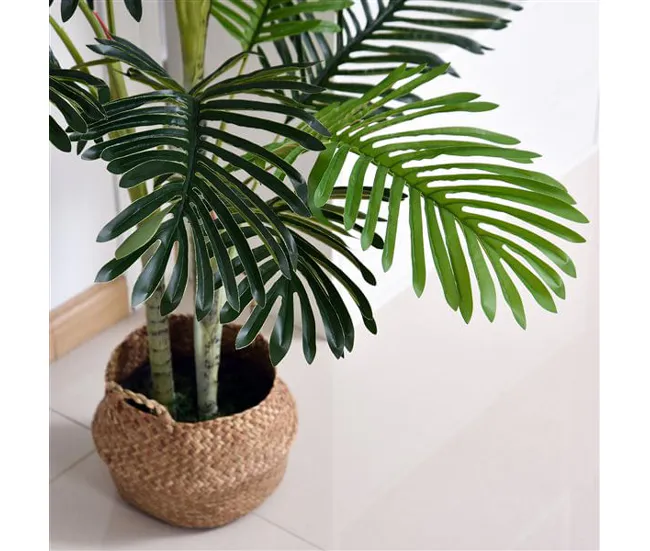 Outsunny Planta Artificial Palmera 150 cm Árbol Artificial con Maceta y Musgo para Decoración Interior y Exterior Salón Of...