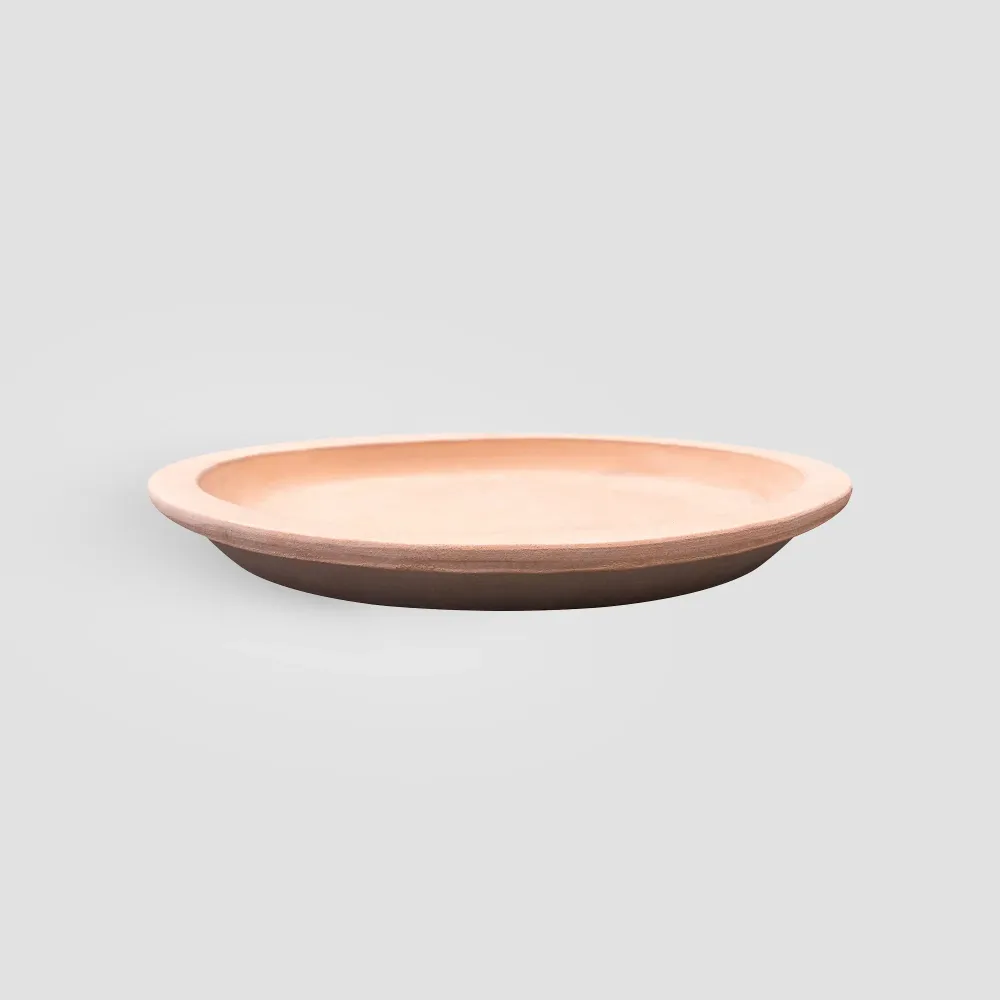 Plato redondo Fronda Terracota auténtico