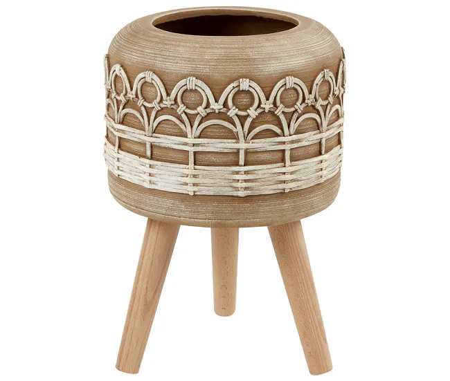 Soporte para maceta marrón evidente 27 x 27 x 42 cm CYRTOMIUM