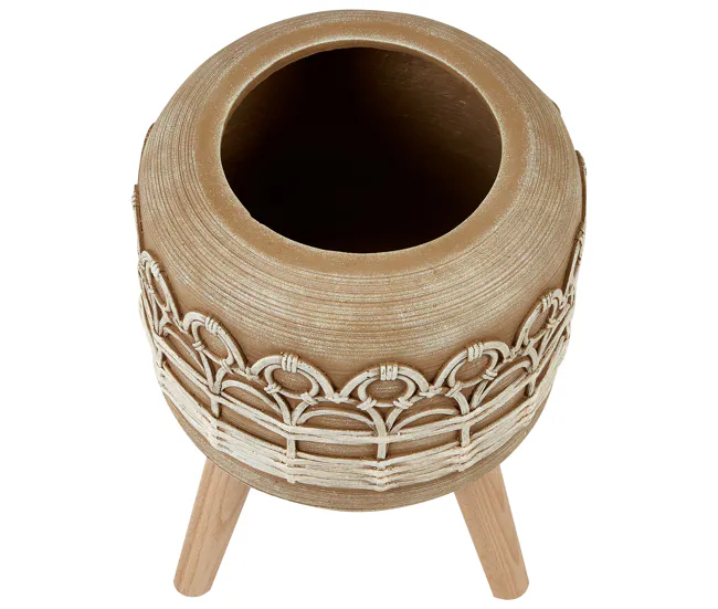 Soporte para maceta marrón evidente 27 x 27 x 42 cm CYRTOMIUM