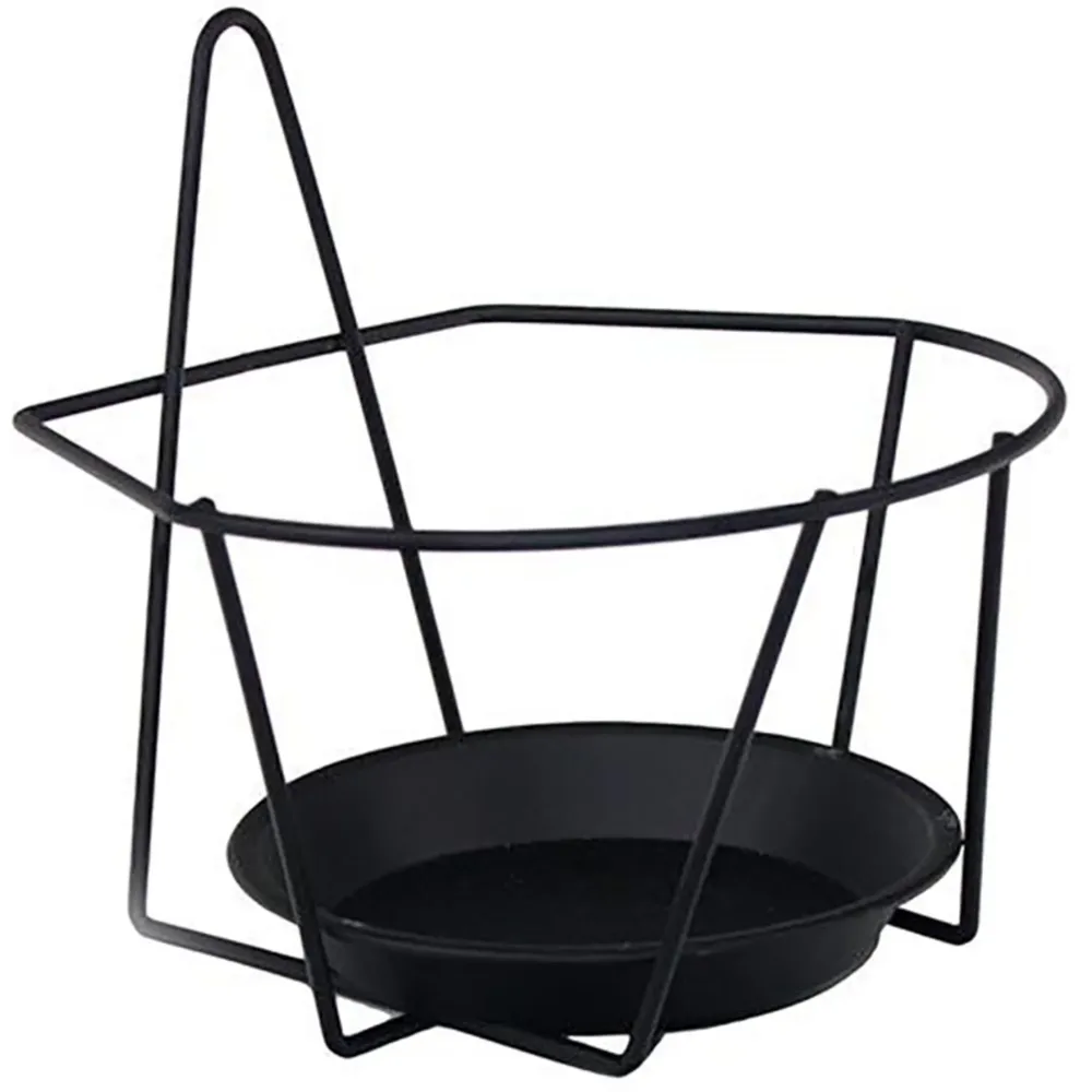 Soporte para maceta de pared Herstera antracita con plato