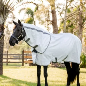 Amigo Summer Sheet Plus Navy Check/Titanium Grey and Plata 125 de Acero Inoxidable