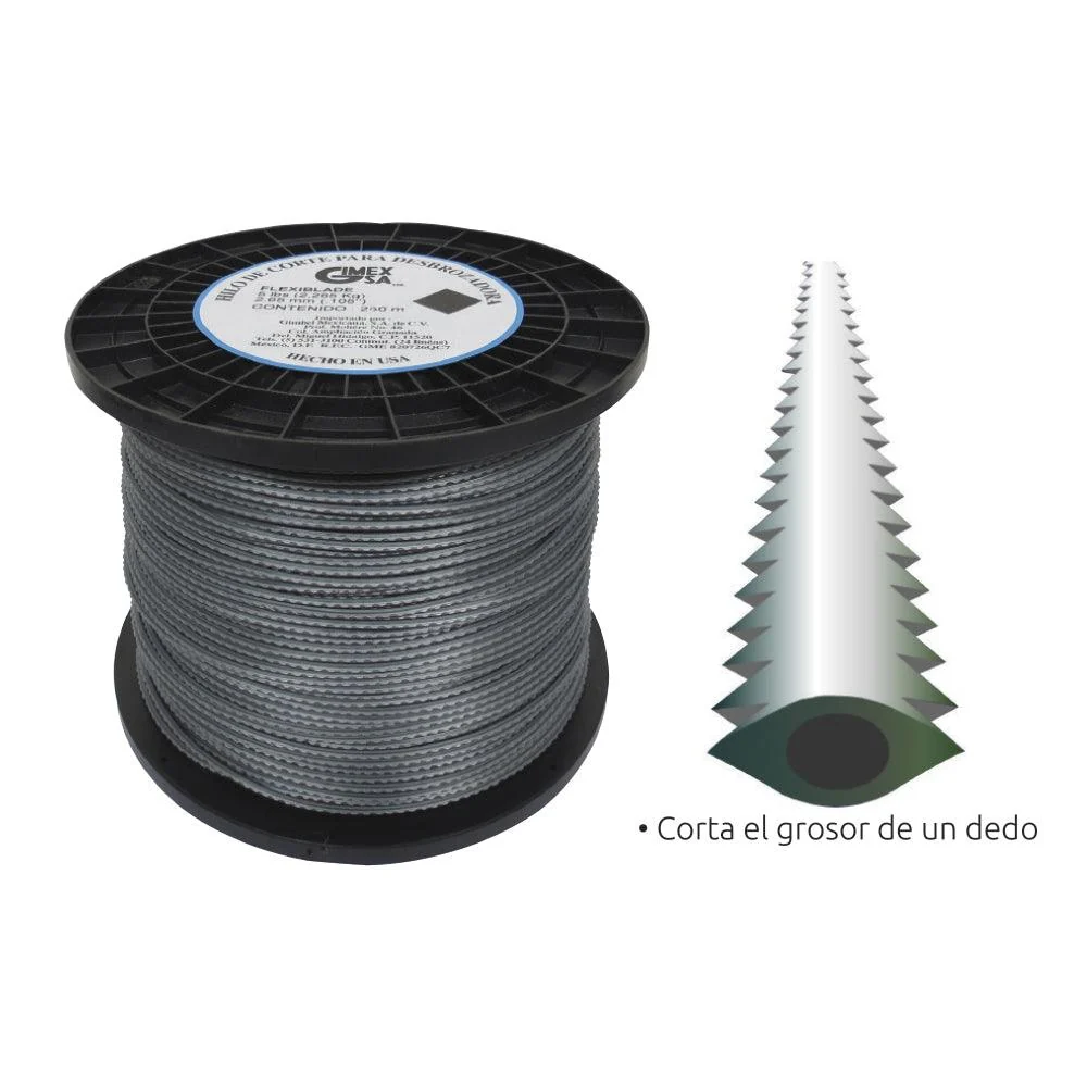 Accesorio Premium para Exteriores Hilo Para Desbrozadora 3mmx195m