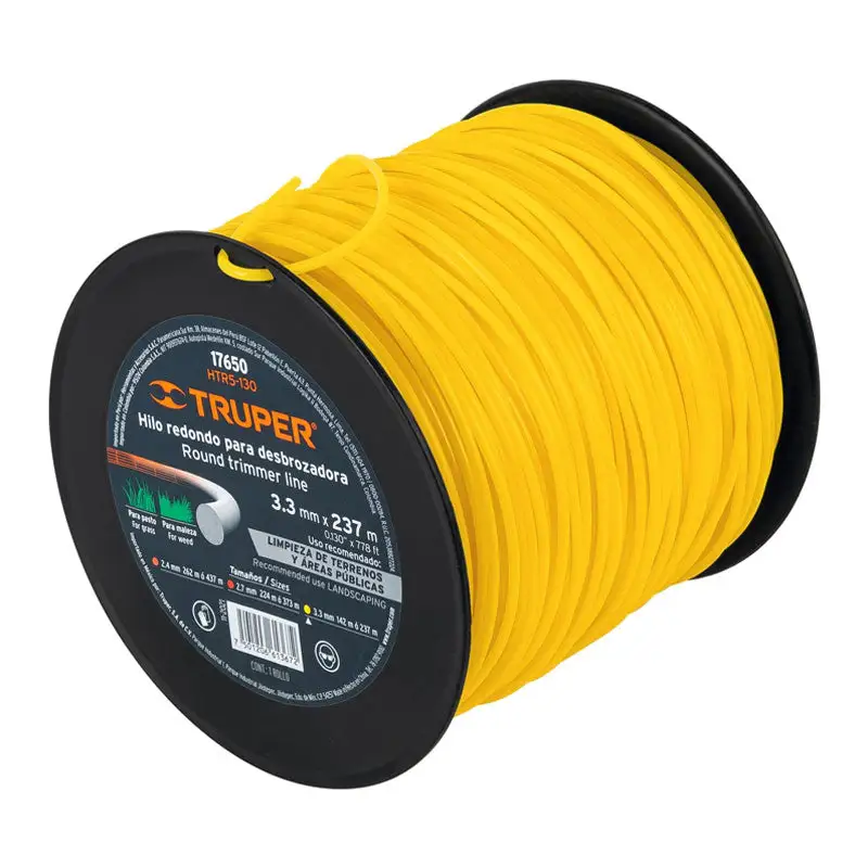Carrete de hilo para desbrozadora, 3.3 Mm x 237 m, truper