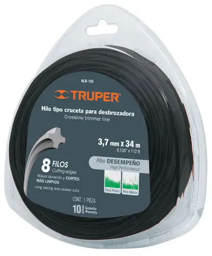 Hilo para desbrozadora en blister, .155'