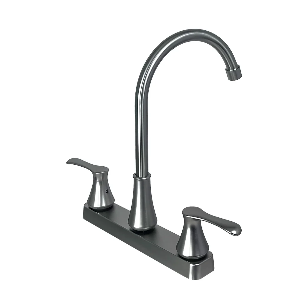 Boquilla Decorativa Mezcladoras para Fregadero 8" ABS - Acabado Nickel Brush