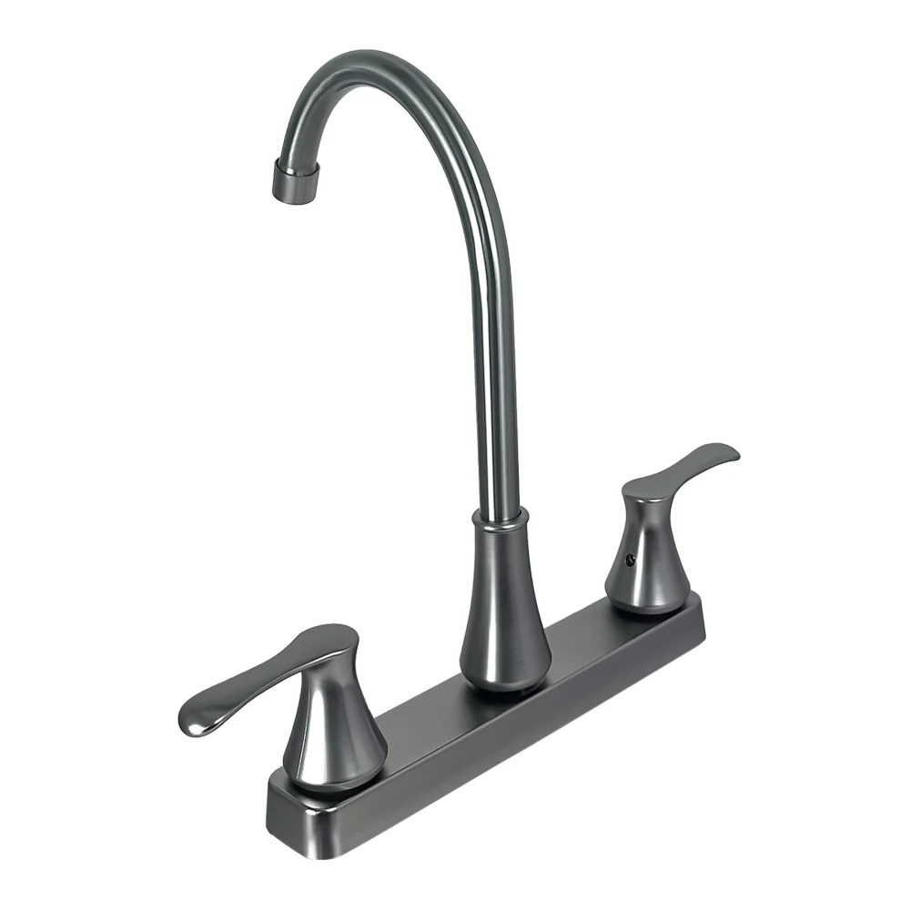 Boquilla Decorativa Mezcladoras para Fregadero 8" ABS - Acabado Nickel Brush