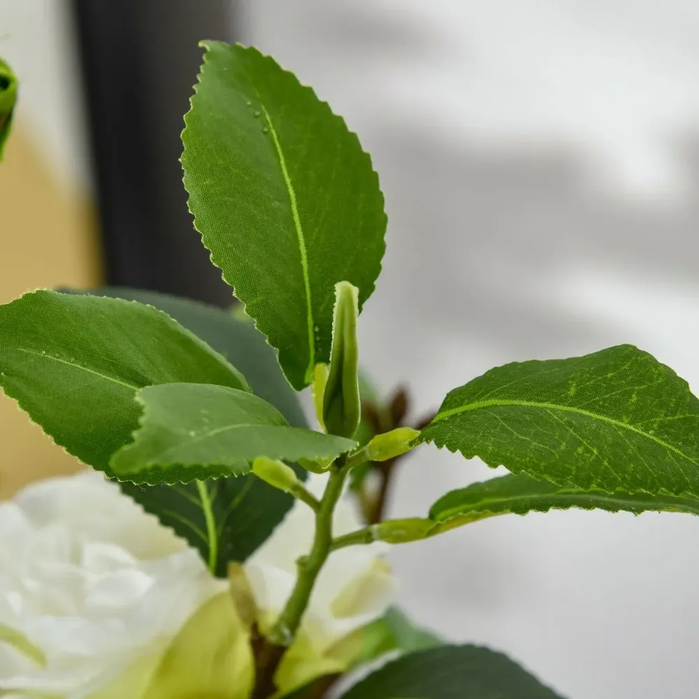 Árbol imitación camelia Homcom con maceta verde 150 cm