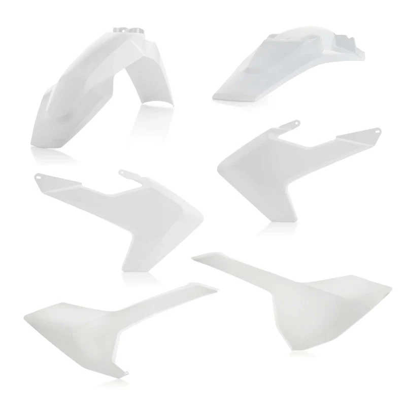 Acerbis 17-19 Husqvarna TE150/250/300/ FE250/350/450/501/ TE250i/ TE300i Plástico Kit - White con Filtro de Aire