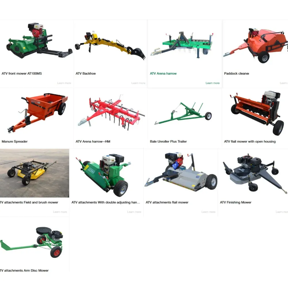 Desbrozadora Eléctrica 5 Accesorios aperos implementos maquinas equipos agricolas para ATV cuatrimoto (sin precio)