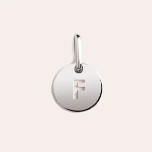 Reducido Medallion Letter Plata