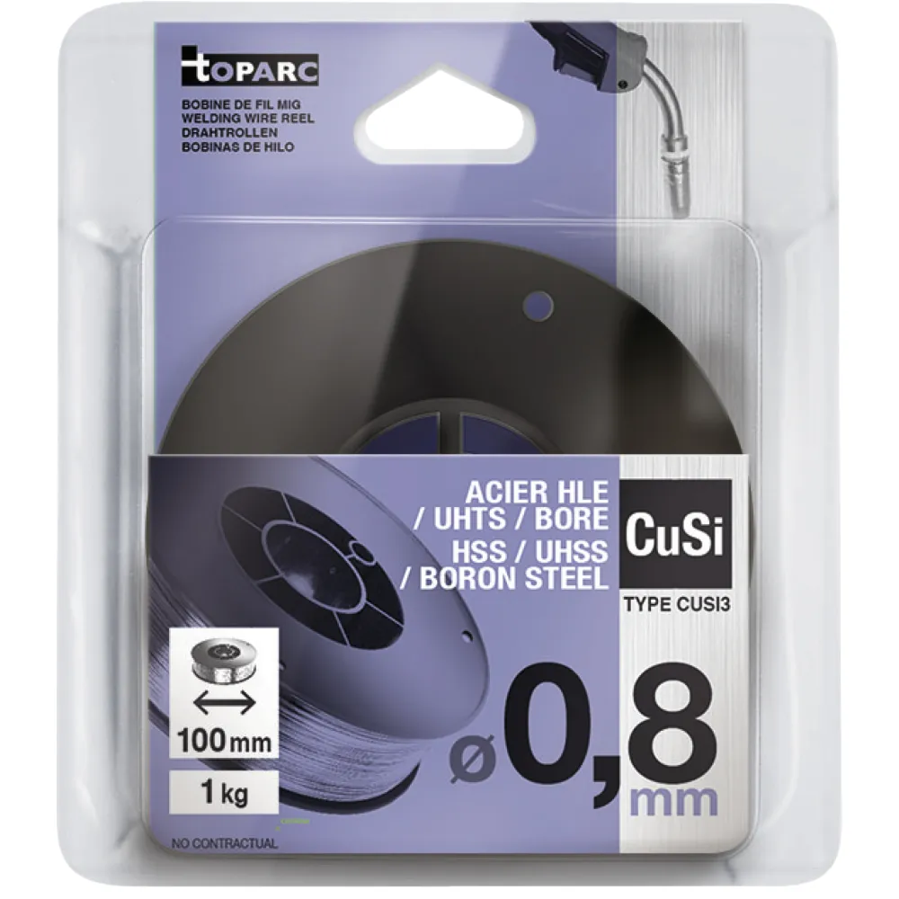 Cable del Acelerador Gys 086692 hilo mig cusi3 ø0,8 - bobina plástico s100 1kg - ercusi- / s