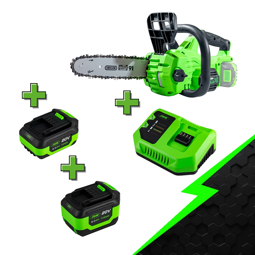 ESPECIAL KIT JARDÍN: MOTOSIERRA + BATERÍ 4AH + 6AH+ CARGADOR - PROMO-ELECTR16