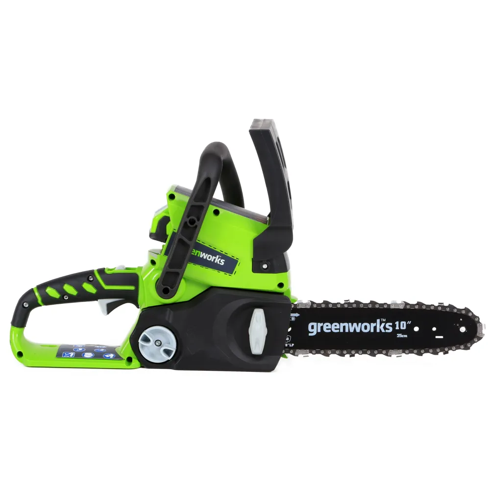 Motosierra baterí Greenworks de 24 V G24CS25 con Certificación de Seguridad