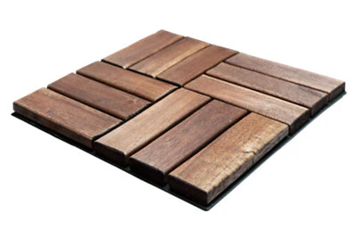 Abono Orgánico Premium Pack de 9 baldosas exterior madera de acacia 30x30 cm