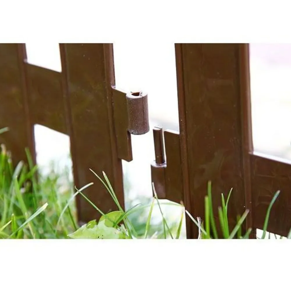 PROSPERPLAST Garden Tradicional IPŁSU R222 Valla pequeñ y corta para jardín marrón 3,2 m Valla para bordes parterres borde...