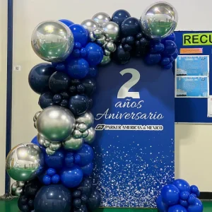 Mampara Aniversario Empresarial + Orbz