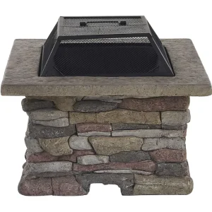 Chimenea rectangular gris definido KELUD
