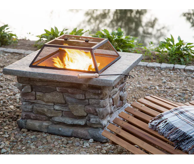 Chimenea rectangular gris definido KELUD