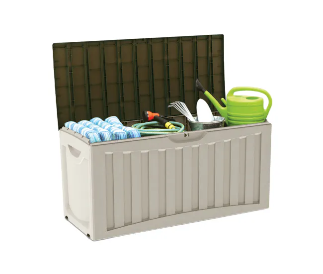 Encimera de Granito para Arcón para Exterior 340 Litros de Resina 118x53x57cm Thinia Home