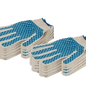 Guantes de aLGodón tejidos chess dousy - 12 unidades. (Talla L)