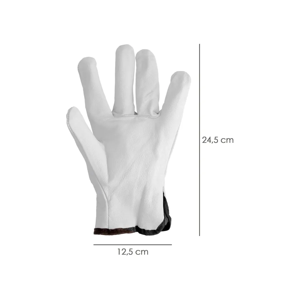 Protector Solar para Brazos Guantes De Trabajo De Piel Flor De Vacuno, Proteccion Laboral, Riesgos Mecanicos, Guantes De S...