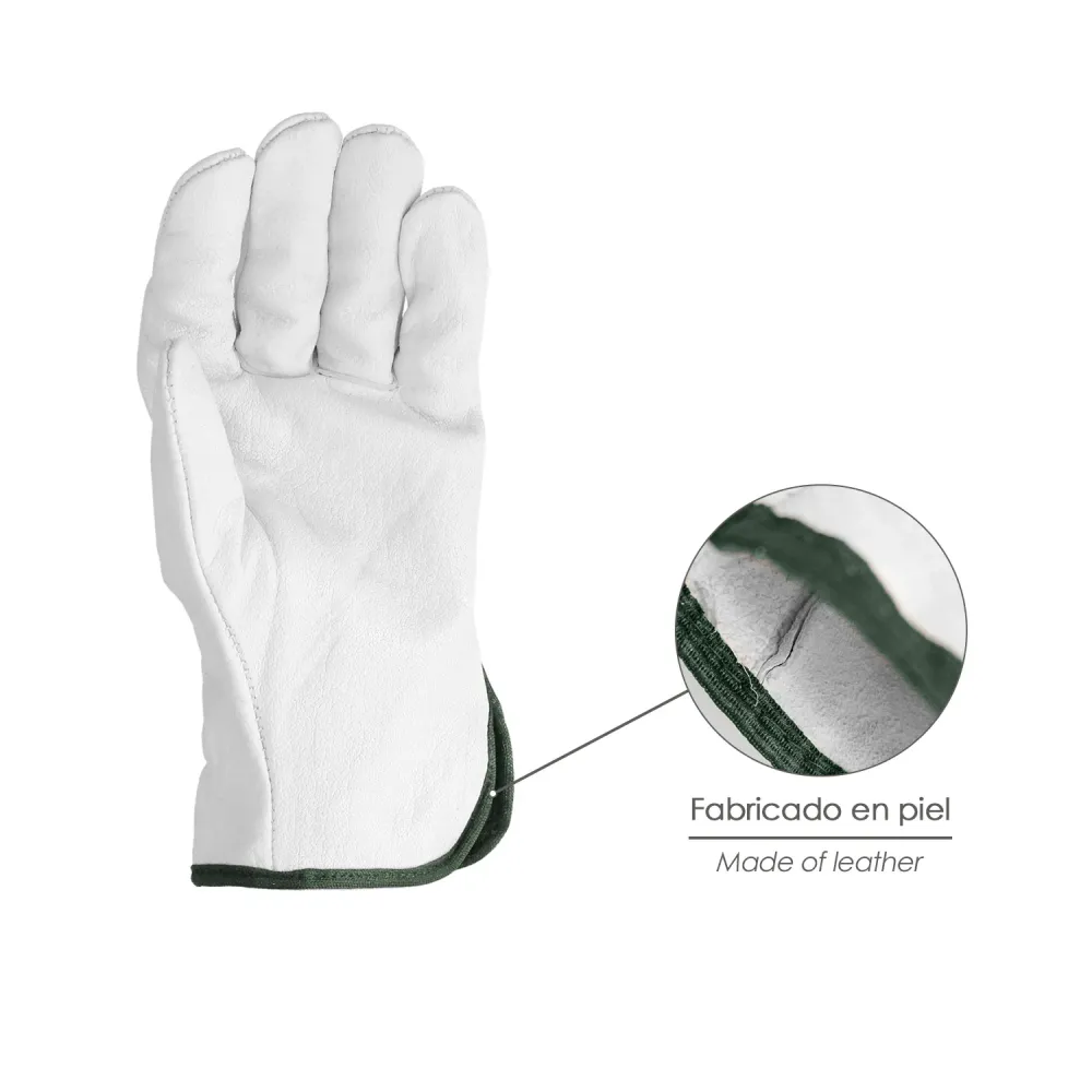 Protector Solar para Brazos Guantes De Trabajo De Piel Flor De Vacuno, Proteccion Laboral, Riesgos Mecanicos, Guantes De S...