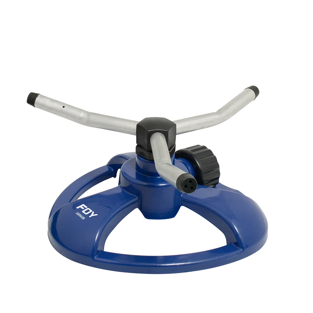 Aspersor estacionario con base metálica de 3 brazos, 3/4" GHT Foy Compatible con Sistemas de Zonas