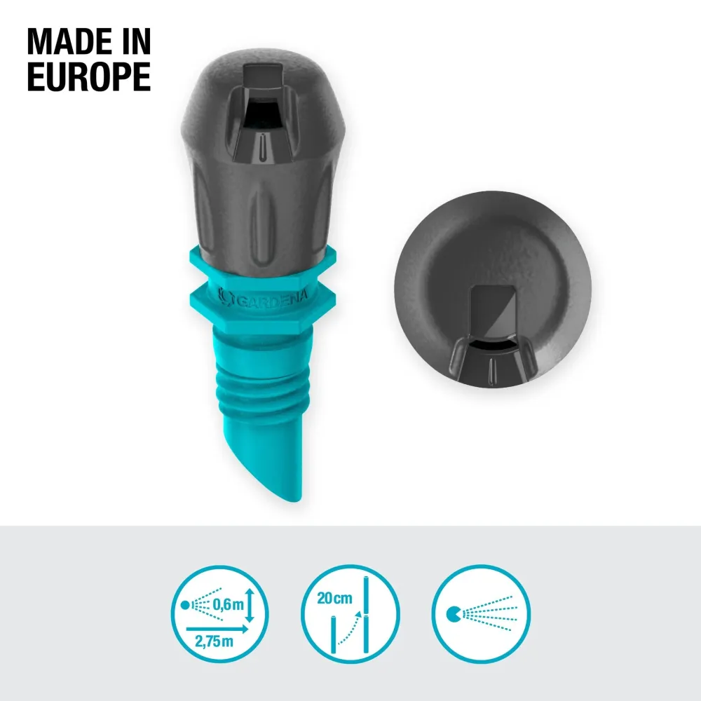 Aspersor final Diminuto Strip x5 Microdripsystem Gardena | Resistente UV |