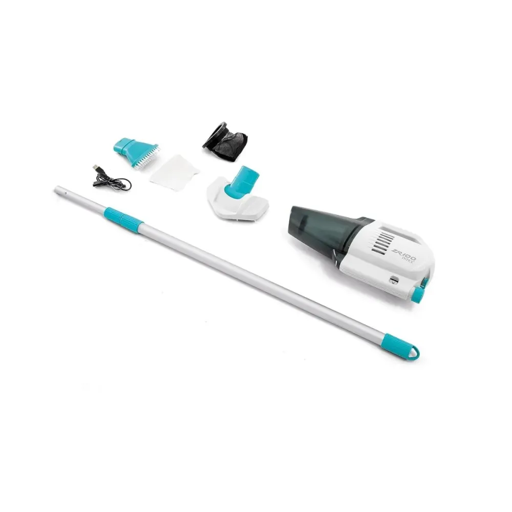 Aspirador de piscina Intex ZR100 mecánico recargable con accesorios