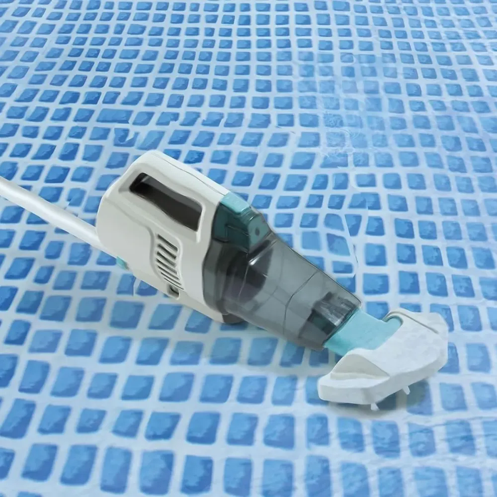 Aspirador de piscina Intex ZR100 mecánico recargable con accesorios